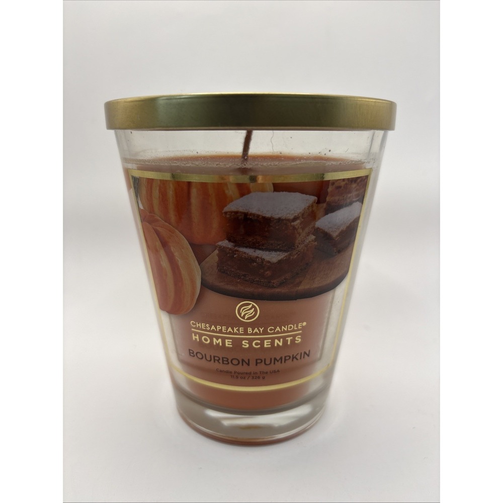 Chesapeake Bay Candle Home Scents Bourbon Pumpkin 11.5 oz Orange NEW USA